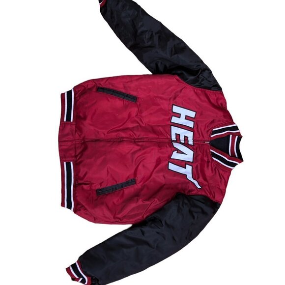 VINTAGE NBA Reversible Miami Heat Varsity Jacket Large - Picture 12 of 16